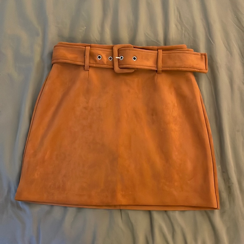 Women’s Tan Suede Skirt, size S